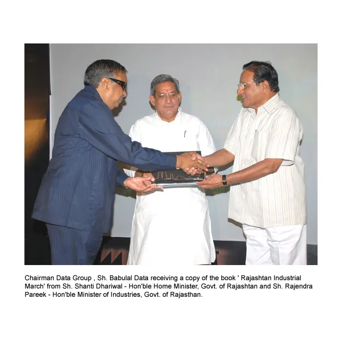 Data Group gets covered in the book ‘Rajasthan Industrial March 2009′- March